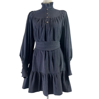 Anna Mason Dusty Blue Corduroy Dress S