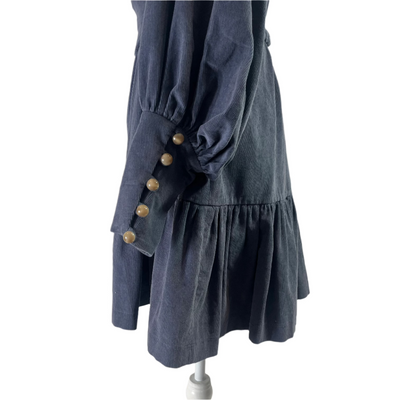 Anna Mason Dusty Blue Corduroy Dress S