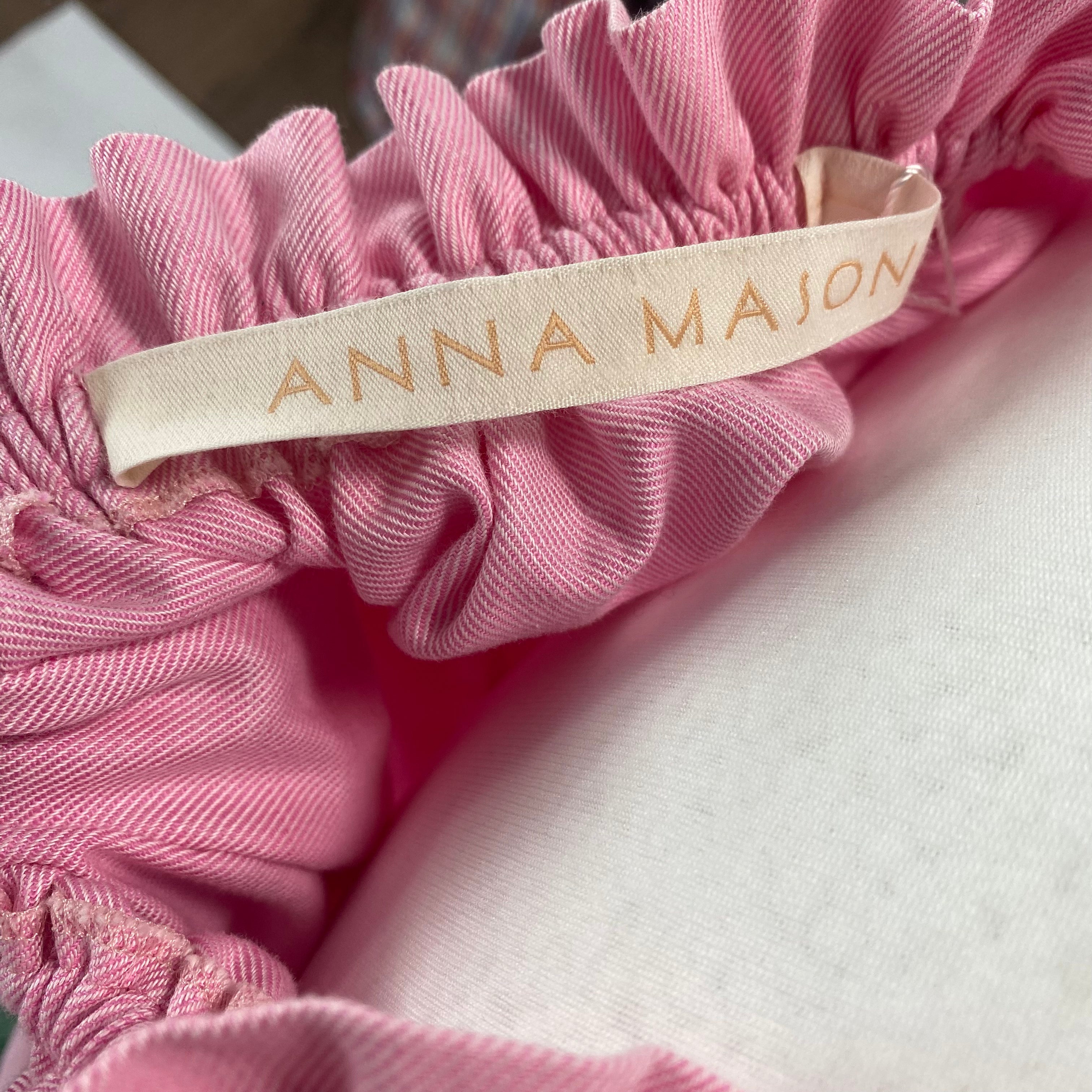 Anna Mason Sorbet Cotton Bardot Dress XS/S