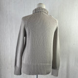 'S Max Mara Vanilla Thick Cashmere Roll Neck Sweater S