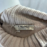 'S Max Mara Vanilla Thick Cashmere Roll Neck Sweater S