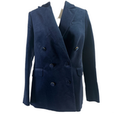 Zimmermann Brand New £1300 Navy Velvet Glassy Blazer M