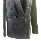 Zimmermann Brand New £1300 Navy Velvet Glassy Blazer M