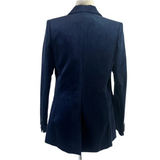 Zimmermann Brand New £1300 Navy Velvet Glassy Blazer M