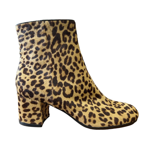 Gianvito Rossi New £910 Leopardprint Calfhair Ankle Boots 39