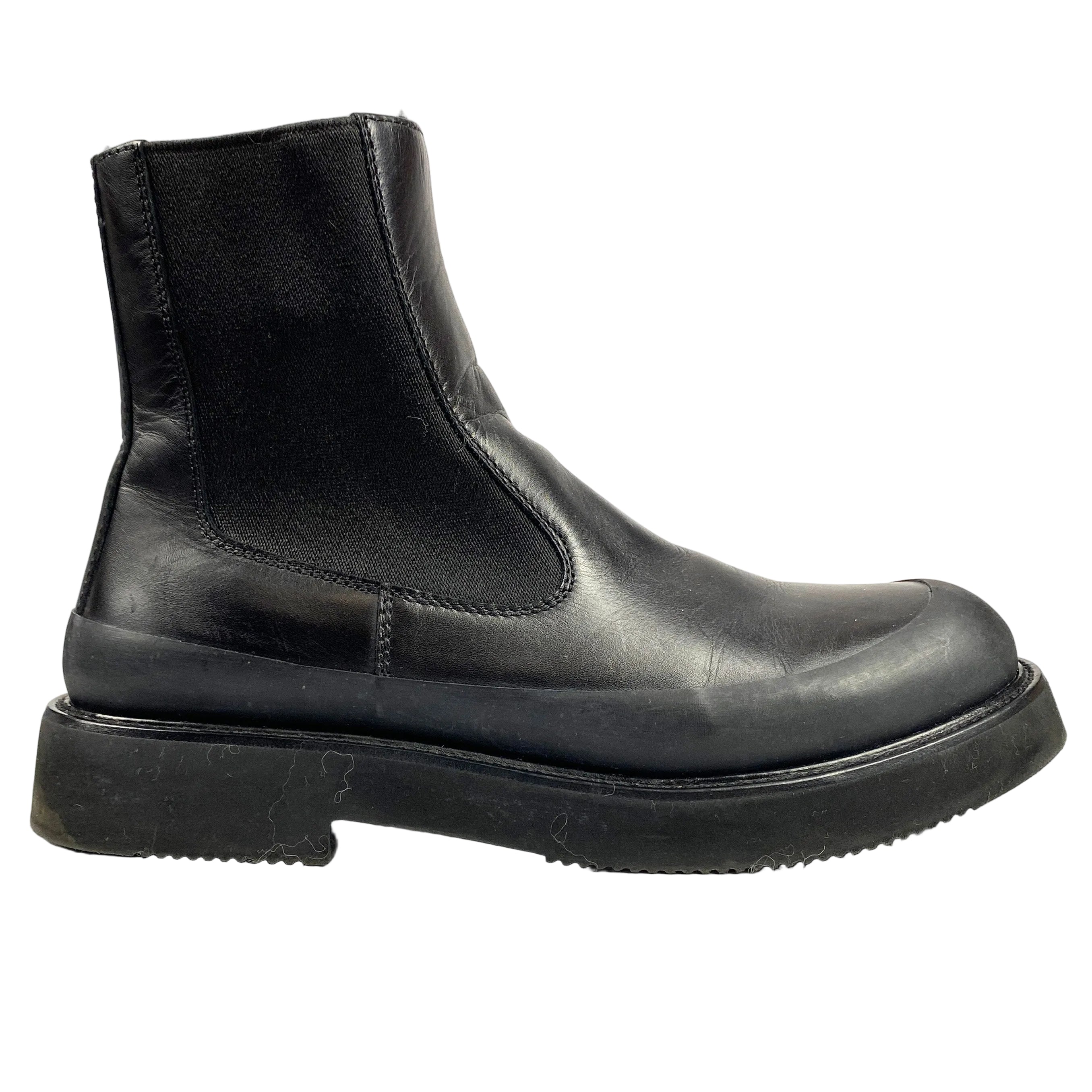 Celine (Phoebe Philo) Black Leather & Rubber Country Boots 40