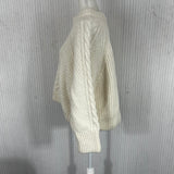 Cecilie Bahnsen £560 Cream Wool & Alpaca Gloria Cable Knit Sweater  XS/S/M