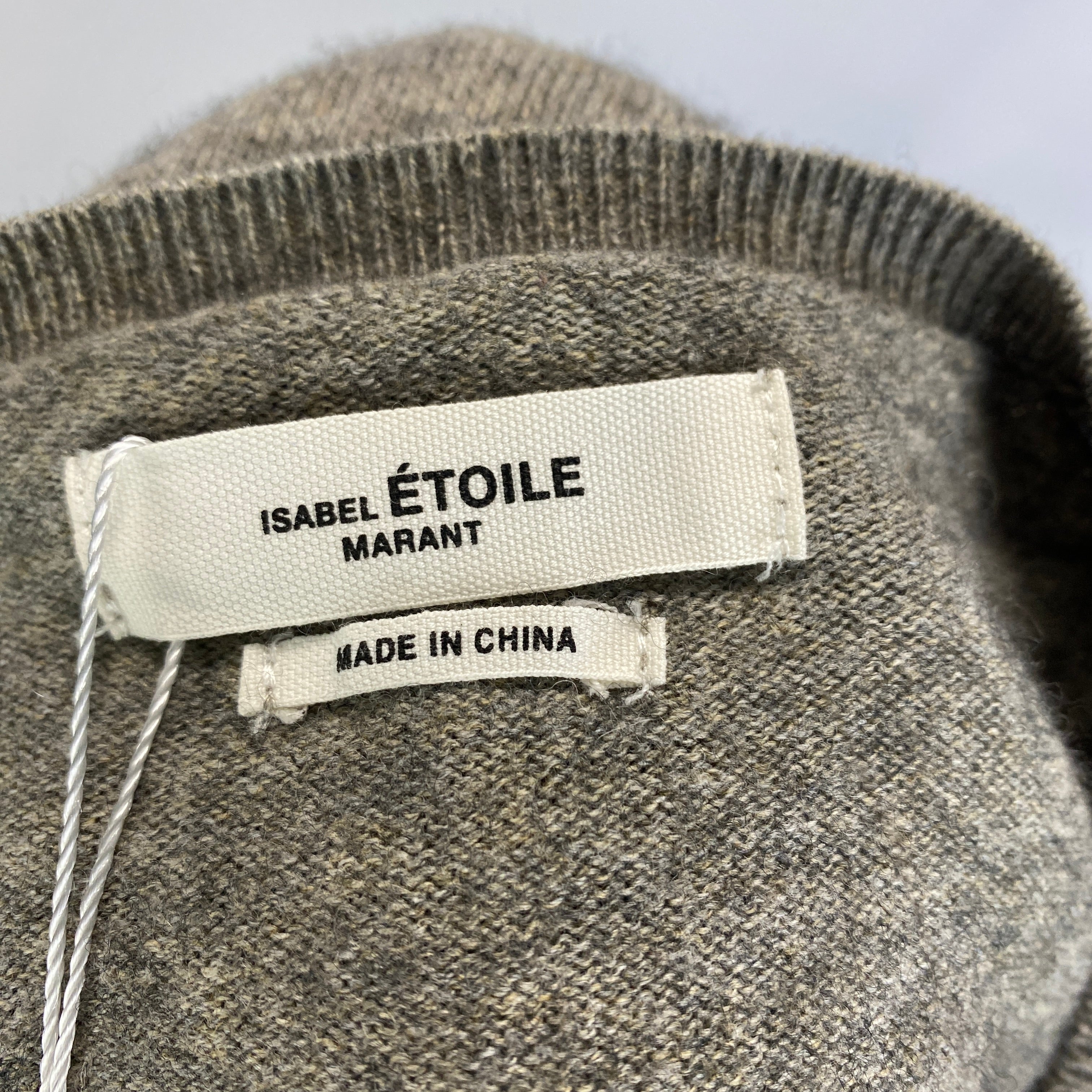 Isabel Marant Etoile Grey Marl Wool & Cotton Cardigan XS/S/M