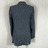 Isabel Marant Brand New Indigo Silk & Linen Slubby Blazer S