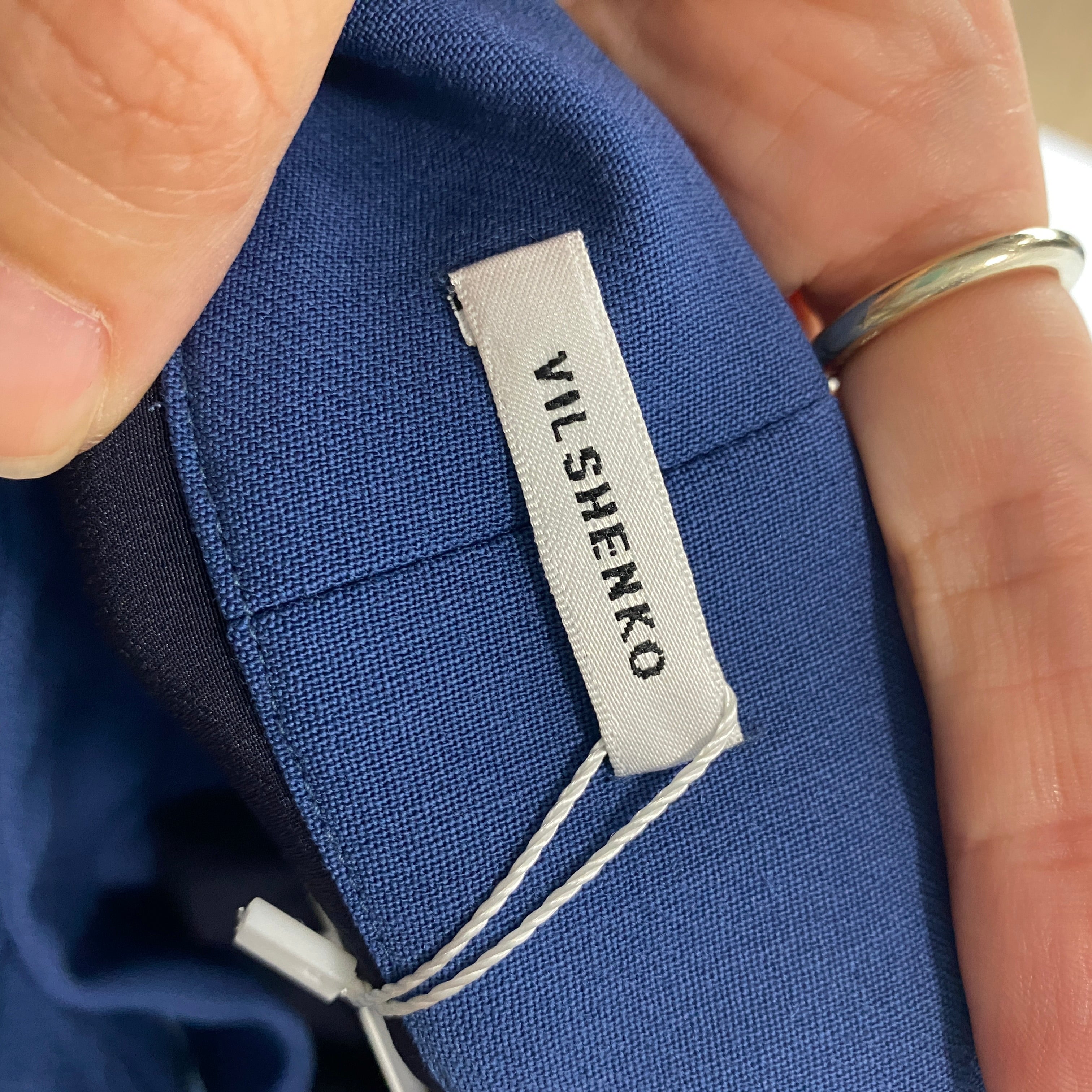 Vilshenko New Mid Blue Embroidered Wrap Maxi Skirt XS