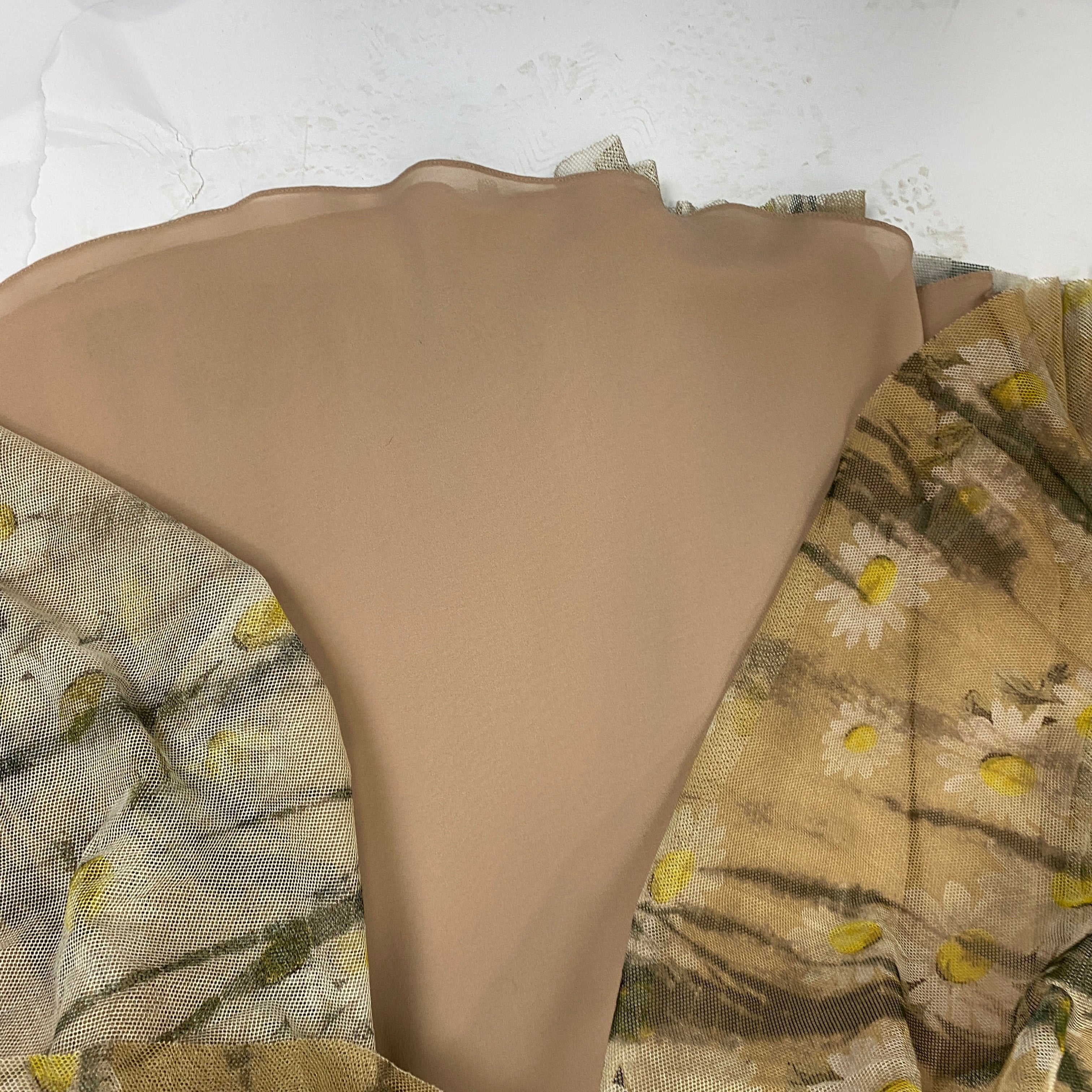 Christian Dior Daisy Print Netting Maxi Skirt XXS