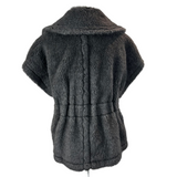 Max Mara £1300 Grey Teddy Gilet S/M