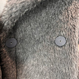 Max Mara £1300 Grey Teddy Gilet S/M