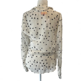 Vivienne Westwood Cream & Black Orb Print Blouse M