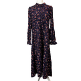 Me&Em Brand New Indigo Jacobean Cord Maxi Shirtdress L