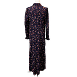 Me&Em Brand New Indigo Jacobean Cord Maxi Shirtdress L