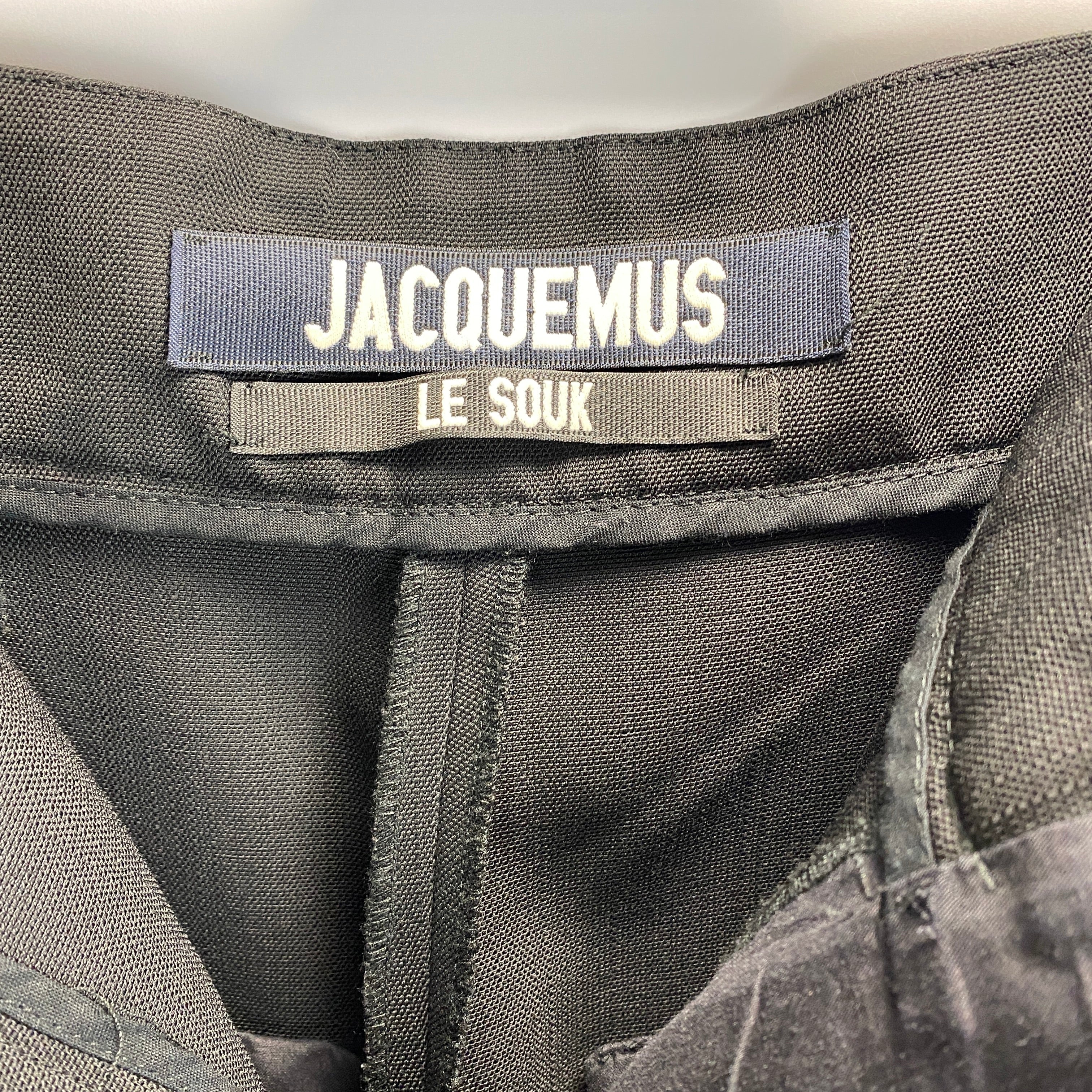 Jacquemus Black Le Souk Crop Smart Pants XXS