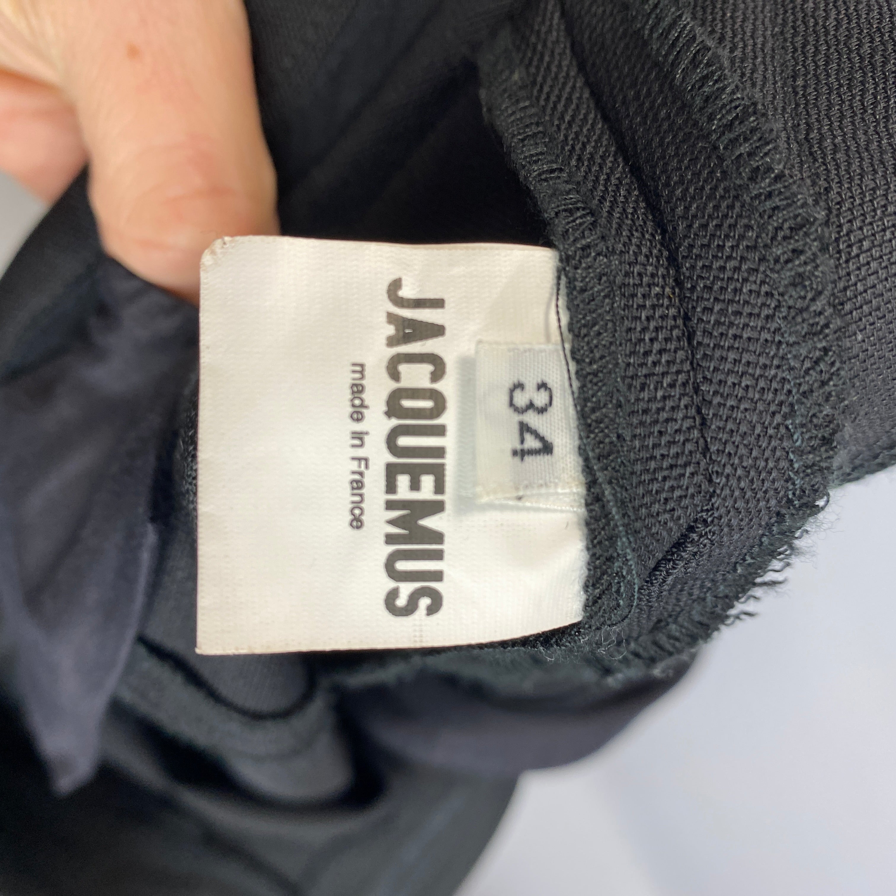 Jacquemus Black Le Souk Crop Smart Pants XXS