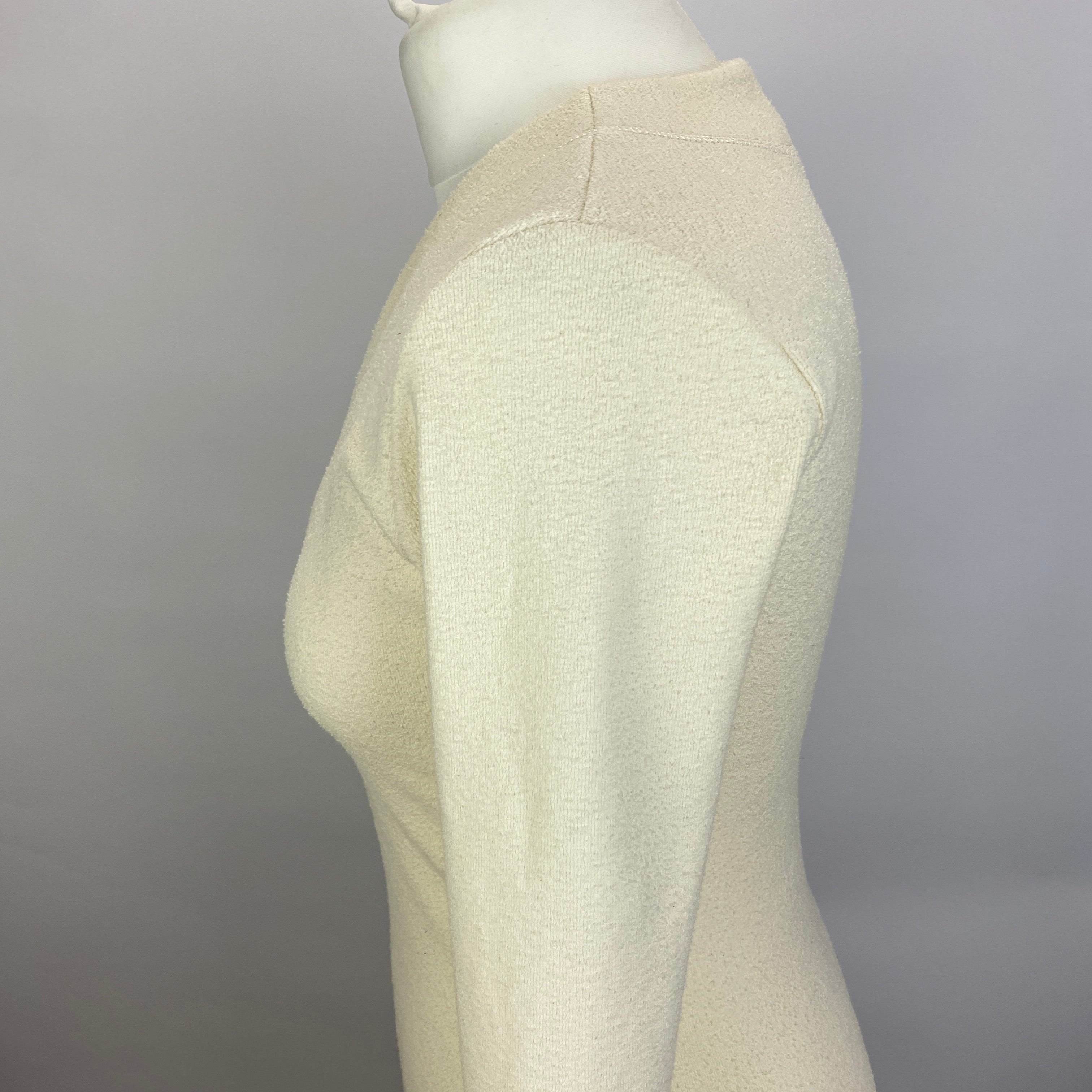 Jil Sander Cream Boucle Jersey Maxi Dress XXS