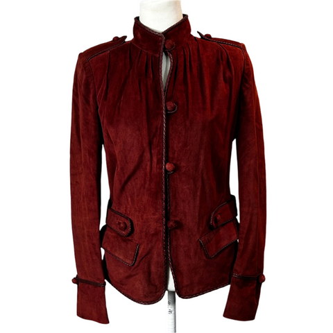 Yves Saint Laurent Vintage Burgundy Suede Jacket S