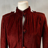 Yves Saint Laurent Vintage Burgundy Suede Jacket S