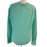 360 Cashmere Mint Green Superfine Knit V Neck XS/S