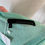 360 Cashmere Mint Green Superfine Knit V Neck XS/S