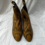 Isabel Marant Brand New £485 Ochre Faux Snakeskin Ankle Boots 38