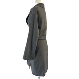 Max Mara Mid Grey Pure Cashmere Belted Coat M