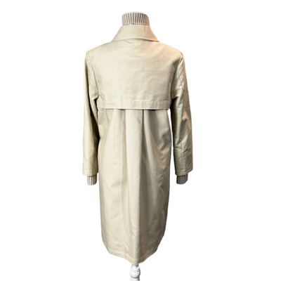 Bamford Cream Cotton & Rib Cashmere Car Coat XXS/XS/S