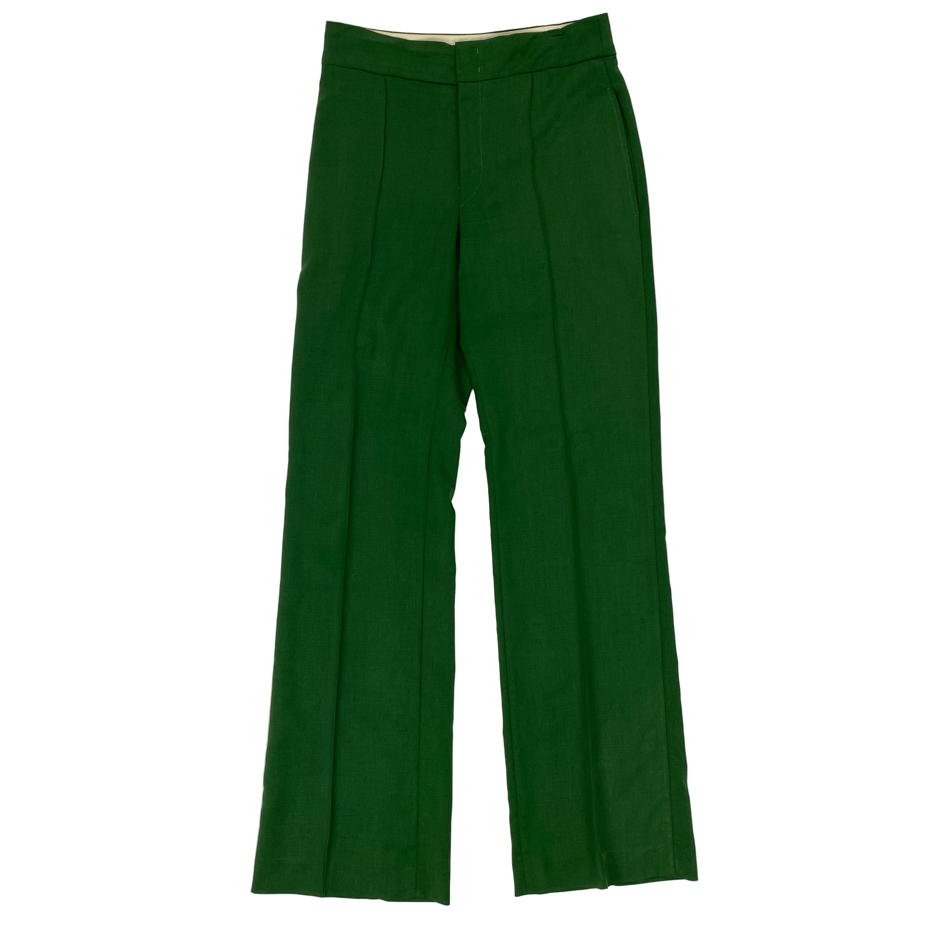 Isabel Marant £495 Emerald Green Sorokia Straight Pants XS