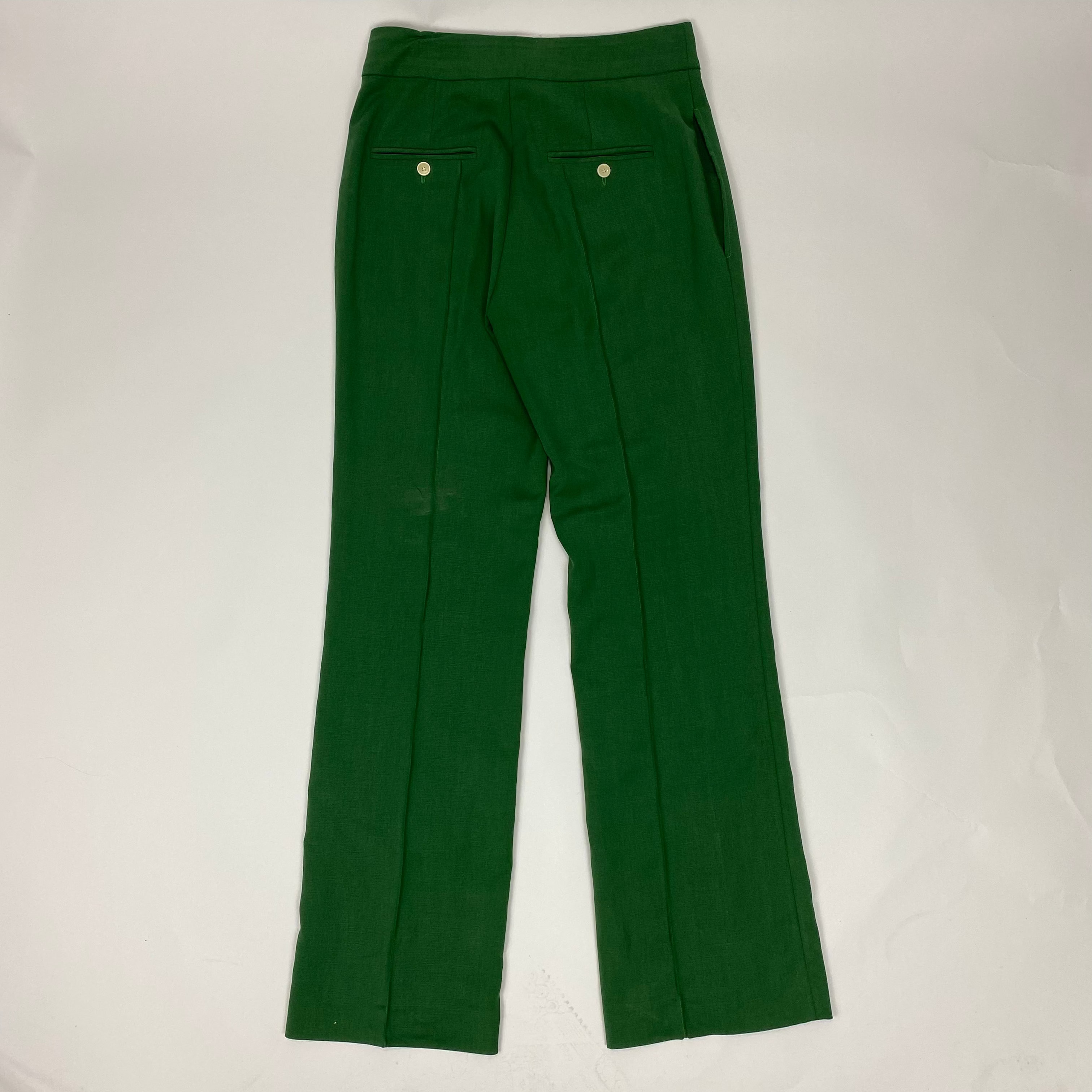 Isabel Marant £495 Emerald Green Sorokia Straight Pants XS