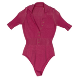 Jacquemus New £355 Pink Knit Le Body Yauco Bodysuit XS