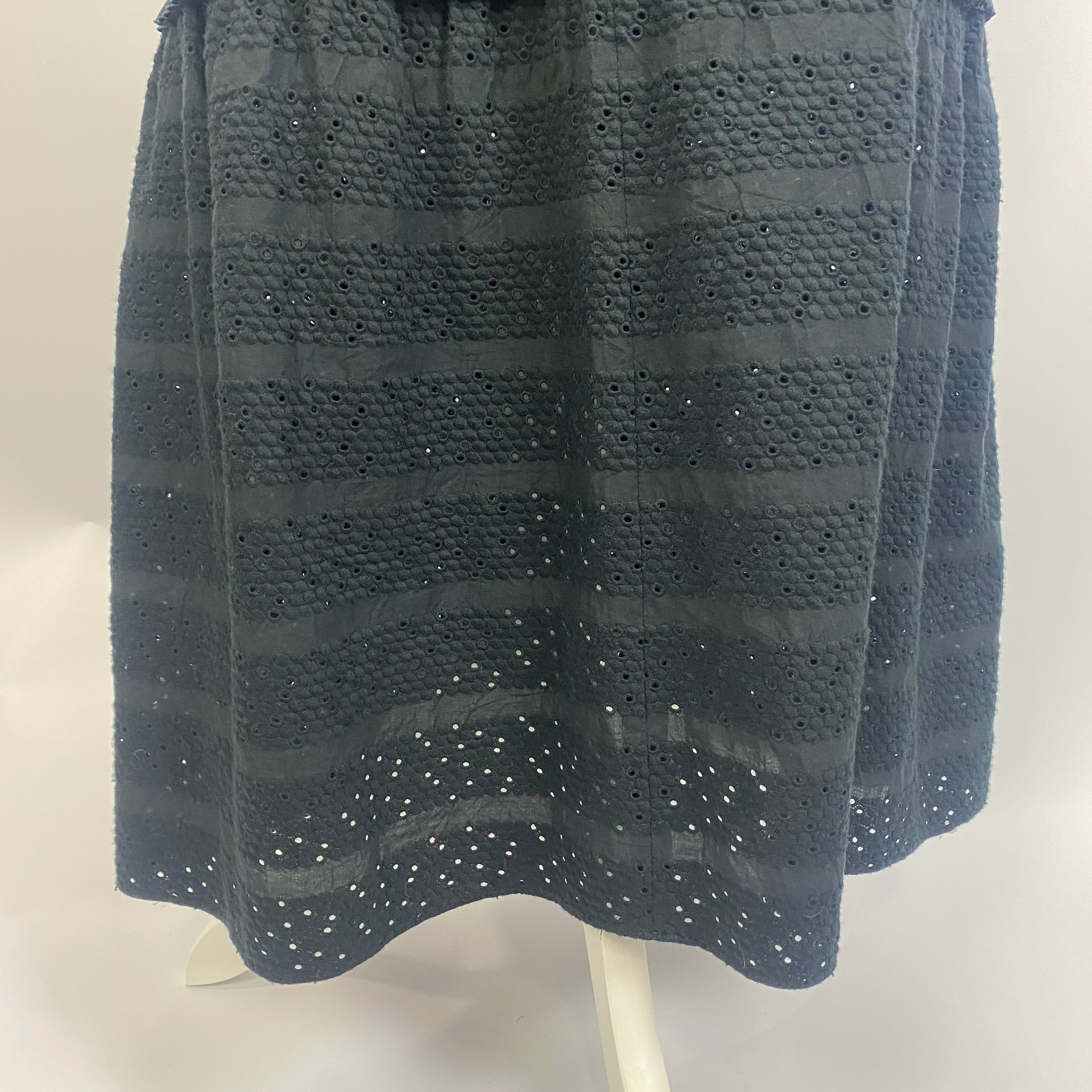 Anna Mason New Black Broderie Anglais Maxi Dress S