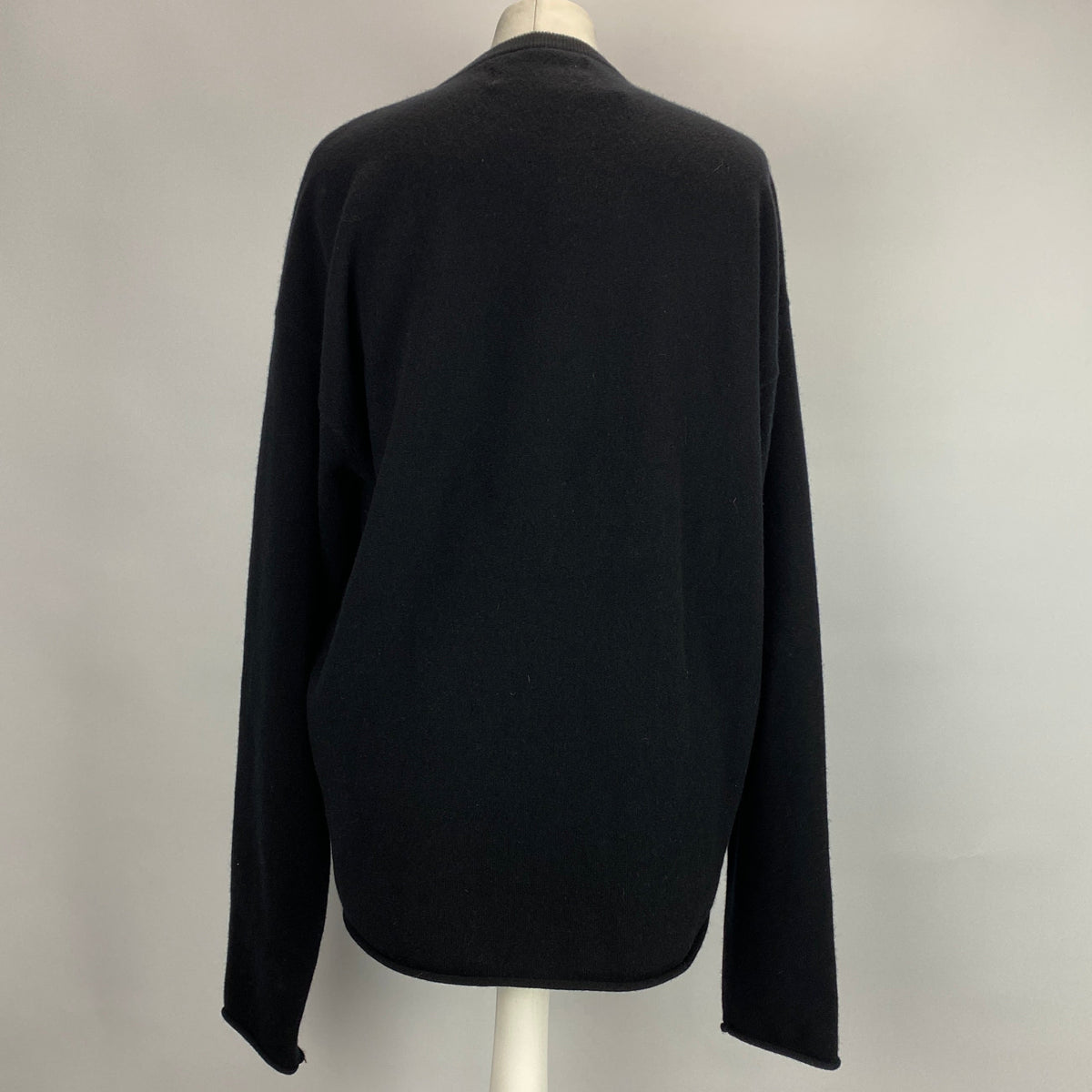 Extreme Cashmere New £453 Black Pisces No314 Sweater O/S