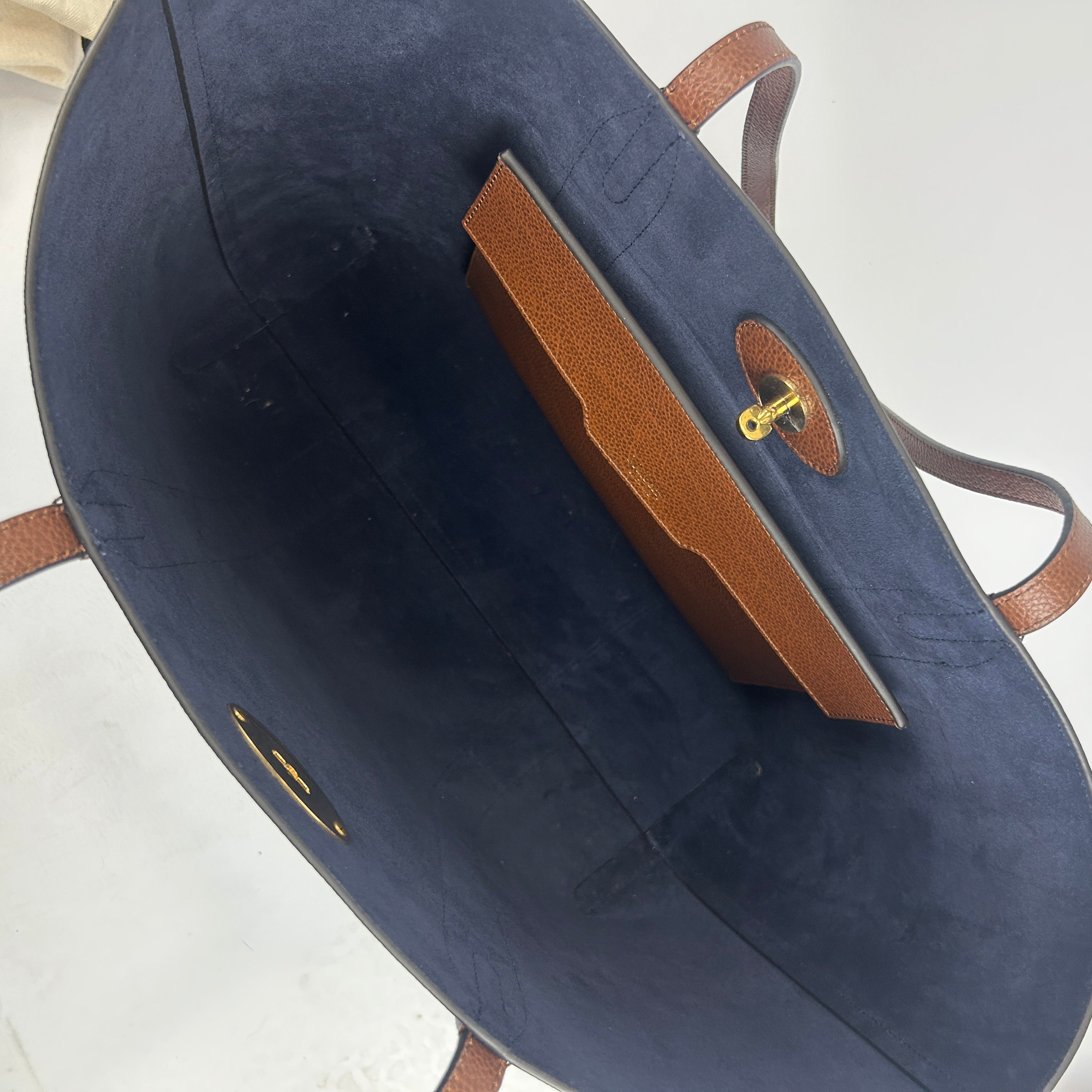 Mulberry £845 Bayswater Two Tone Oak Large Tote Bag