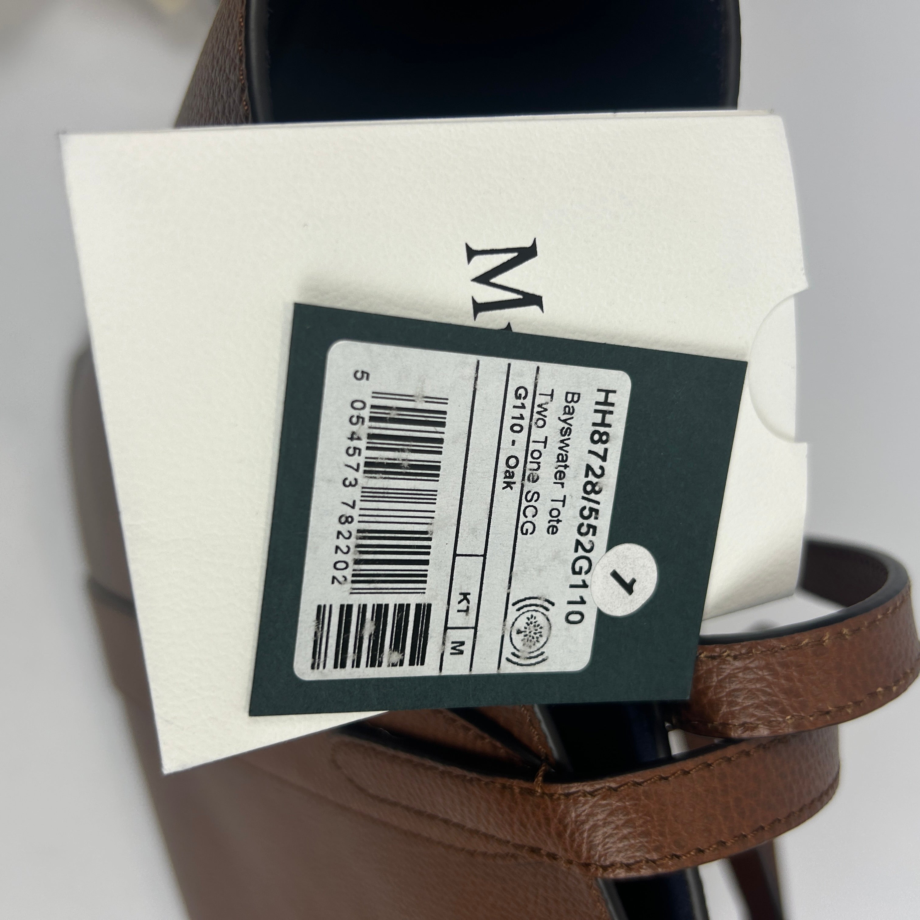 Mulberry £845 Bayswater Two Tone Oak Large Tote Bag