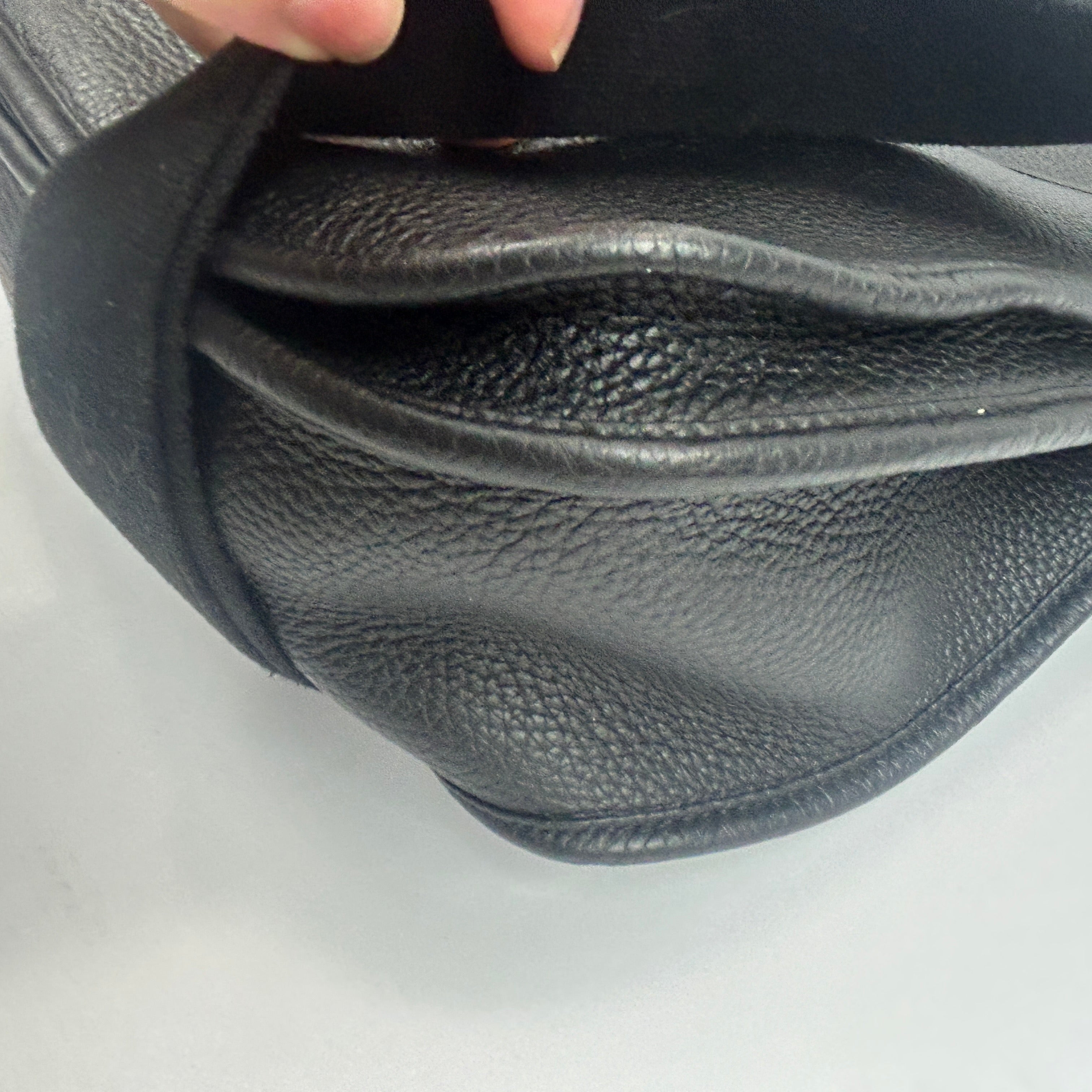 Hermes Evelyne GM 33 Black Clemence Leather Cross Body Bag