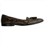 Miu Miu Mustard Patent Snakeskin Loafers 41