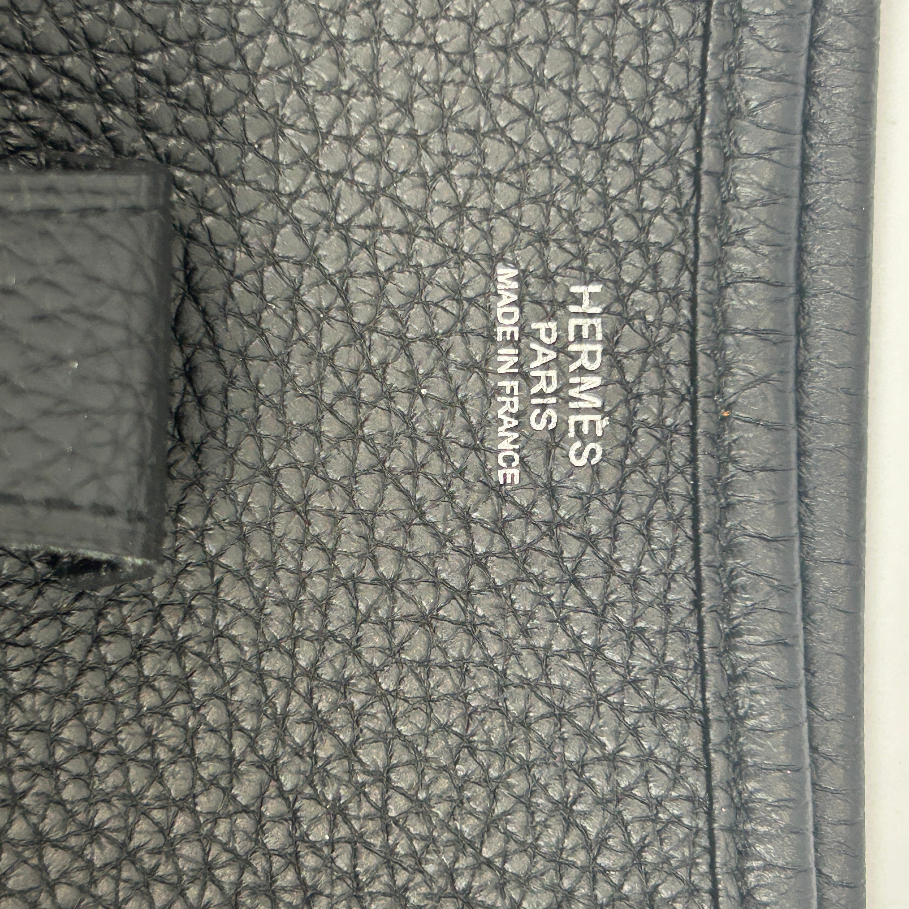 Hermes Evelyne GM 33 Black Clemence Leather Cross Body Bag