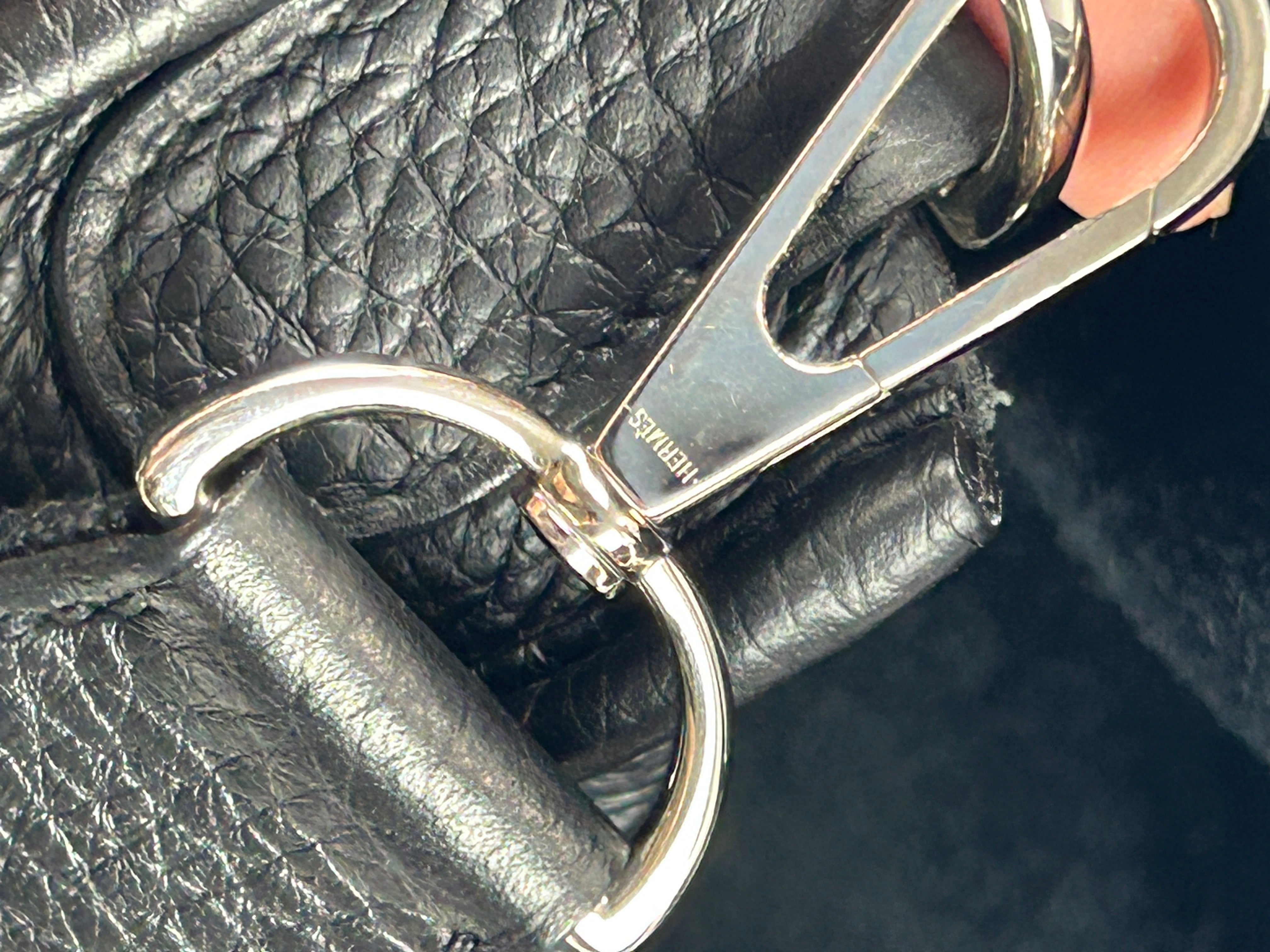 Hermes Evelyne GM 33 Black Clemence Leather Cross Body Bag