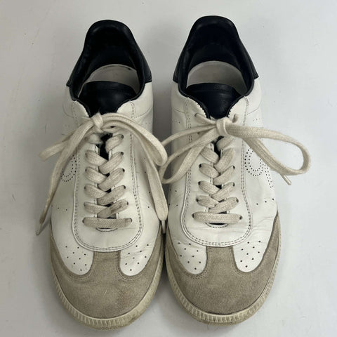 Isabel Marant £380 White Leather Bryce Trainers 38