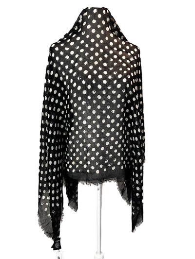 Saint Laurent £460 Superfine Cashmere & Silk Dotty Scarf