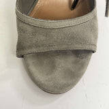 Aquazzura Taupe Suede Tie Detail Heel Sandals 38