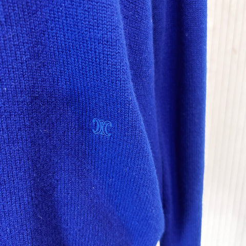 Celine Brand New Cobalt Cashmere Roll Neck Sweater M/L