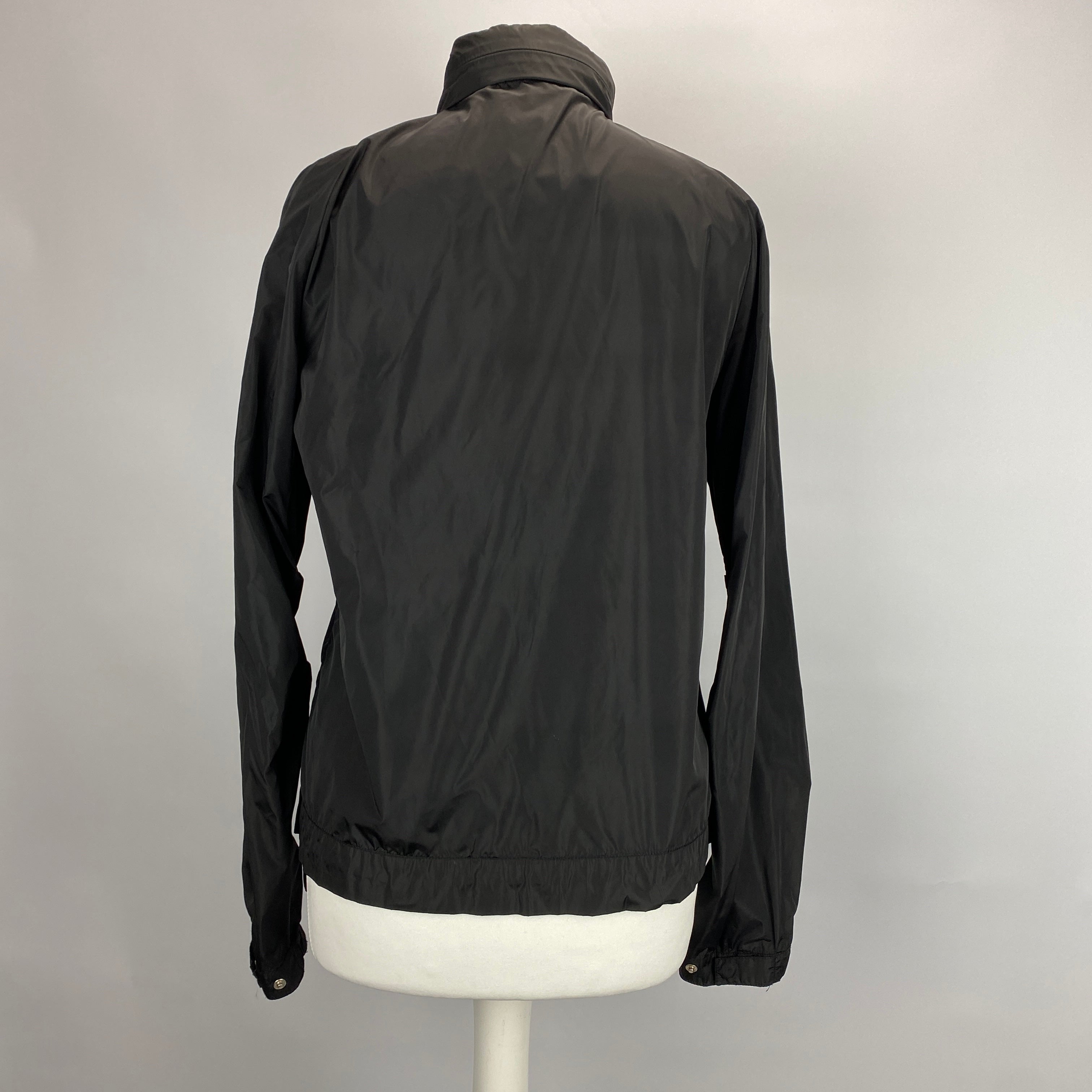 Gucci £774 Black Nylon Lightweight Bomber Jacket XS-S