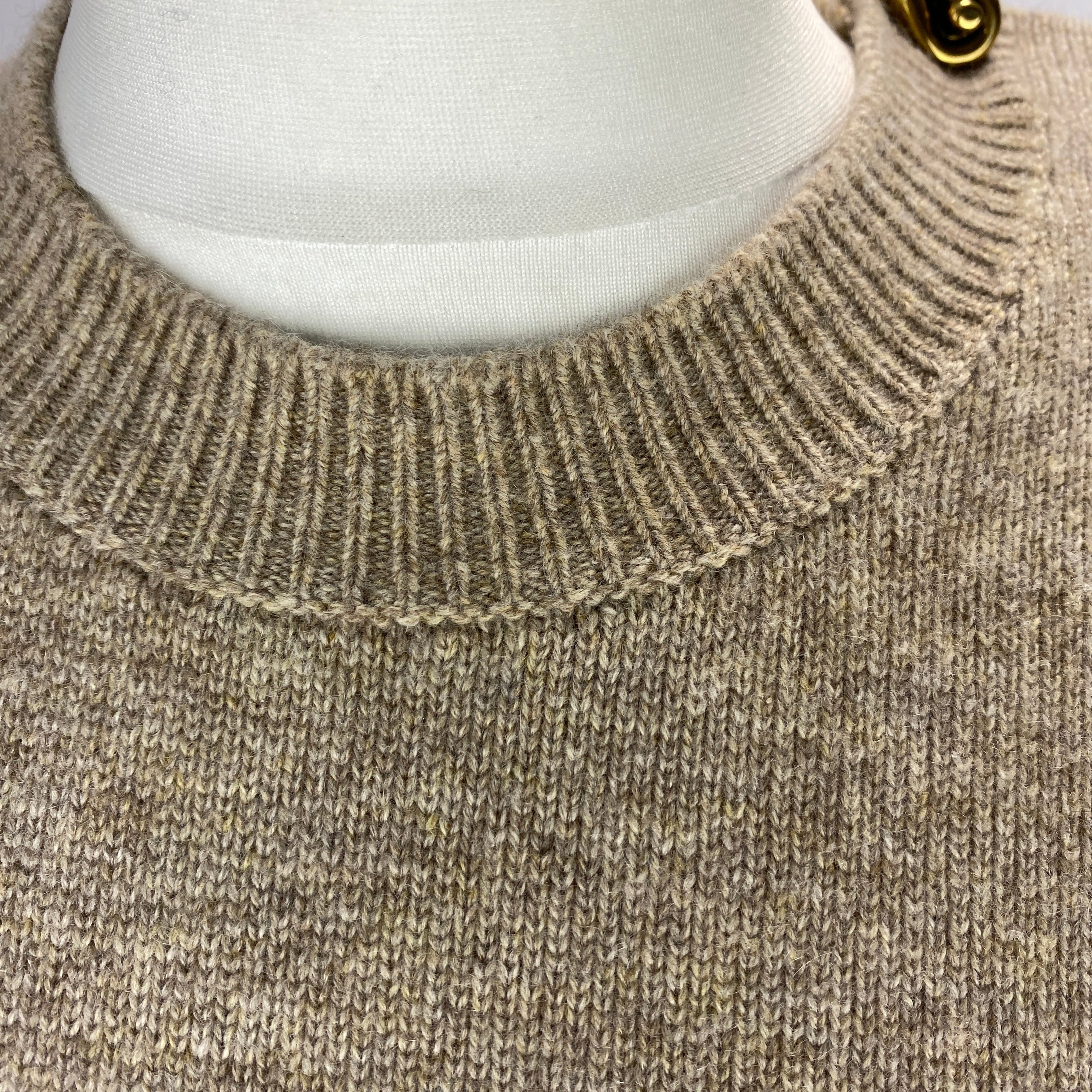Bottega Veneta £1576 Oatmeal Cashmere Sweater M