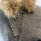 Brunello Cucinelli £3400 Grey Wool & Cashmere Coat S