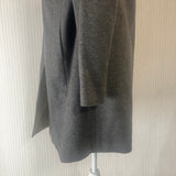 Brunello Cucinelli £3400 Grey Wool & Cashmere Coat S