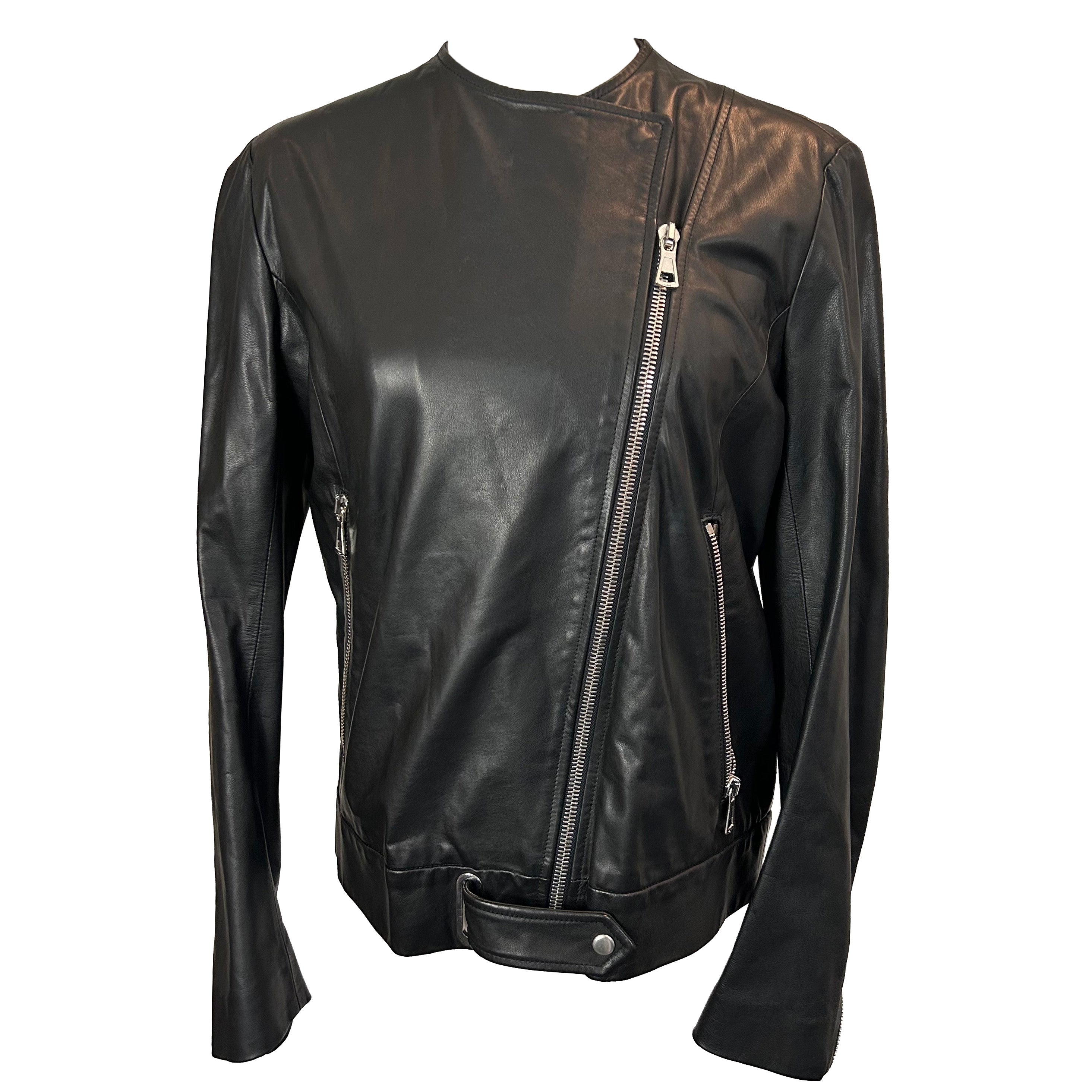 Martin Margiela Black Leather Biker Jacket M